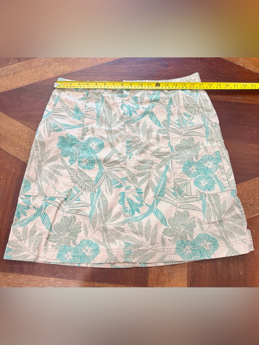 Women’s Eddie Bauer Tropical Floral A-Line Skirt - Size 12 - Cotton/Spandex - Picture 10 of 13